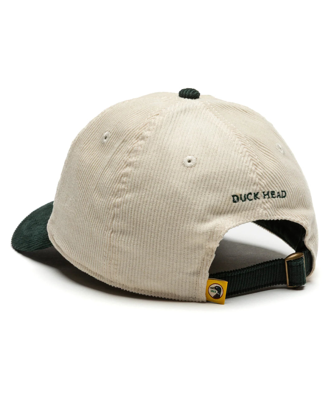 Duck Head Circle Patch Twill Hat: Antique White