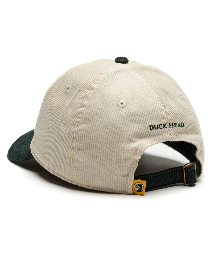 Duck Head Circle Patch Twill Hat: Antique White