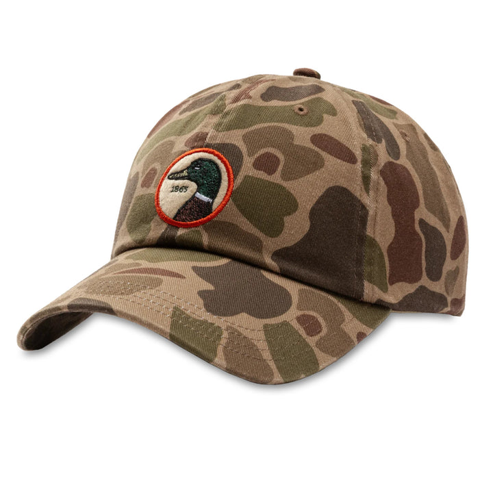 Duck Head Circle Patch Twill Hat: Camo