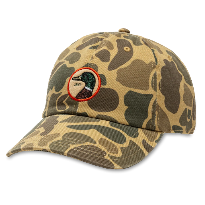 Duck Head Circle Patch Twill Hat: Camo