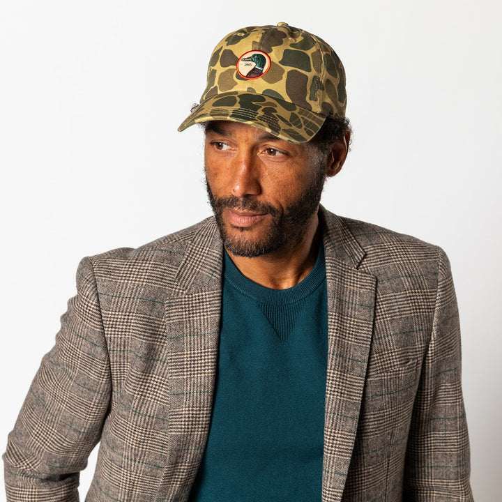 Duck Head Circle Patch Twill Hat: Camo