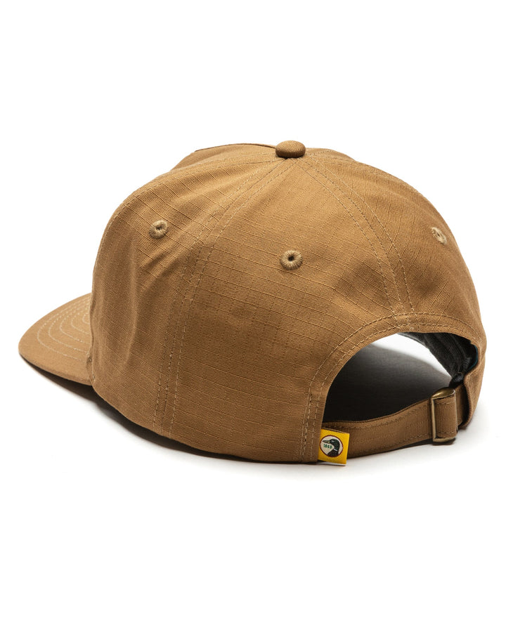 Duck Head Fly Lure Ripstop Unstructured 5-Panel Hat: Bronze Brown