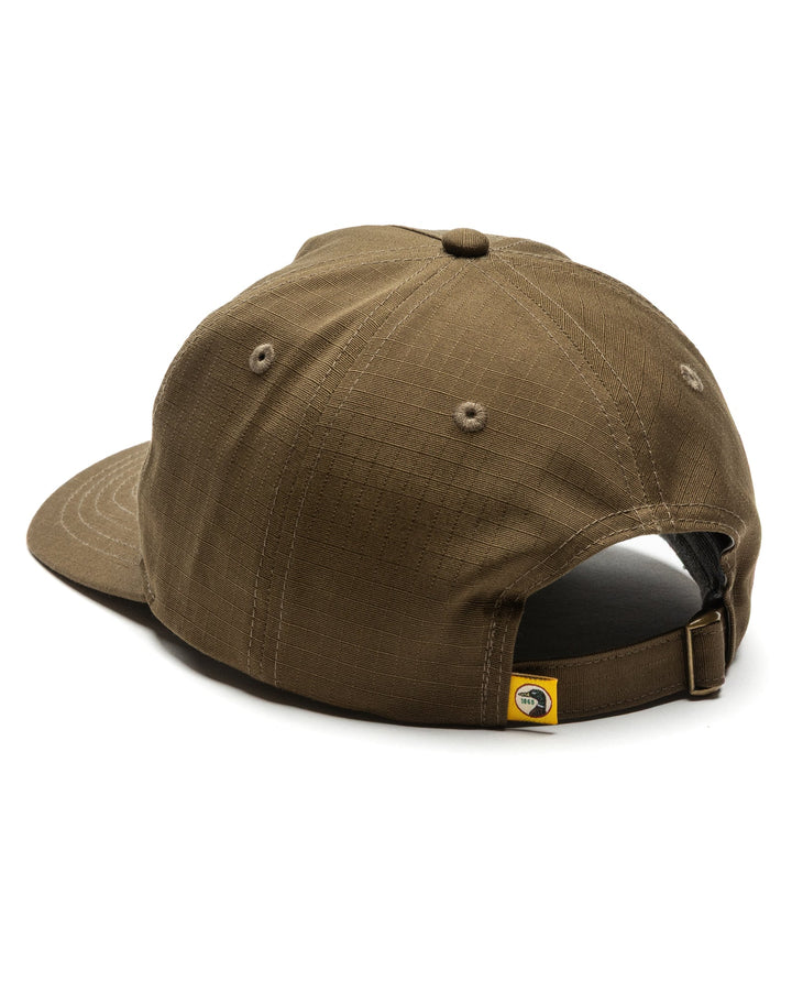Duck Head Fly Lure Ripstop Unstructured 5-Panel Hat: Dark Olive
