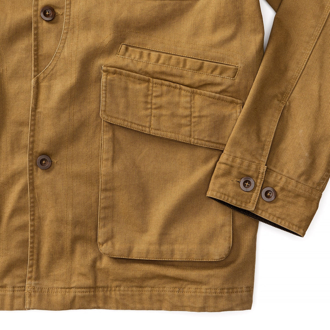 Duck Head Field Canvas Barn Coat: Dull Gold