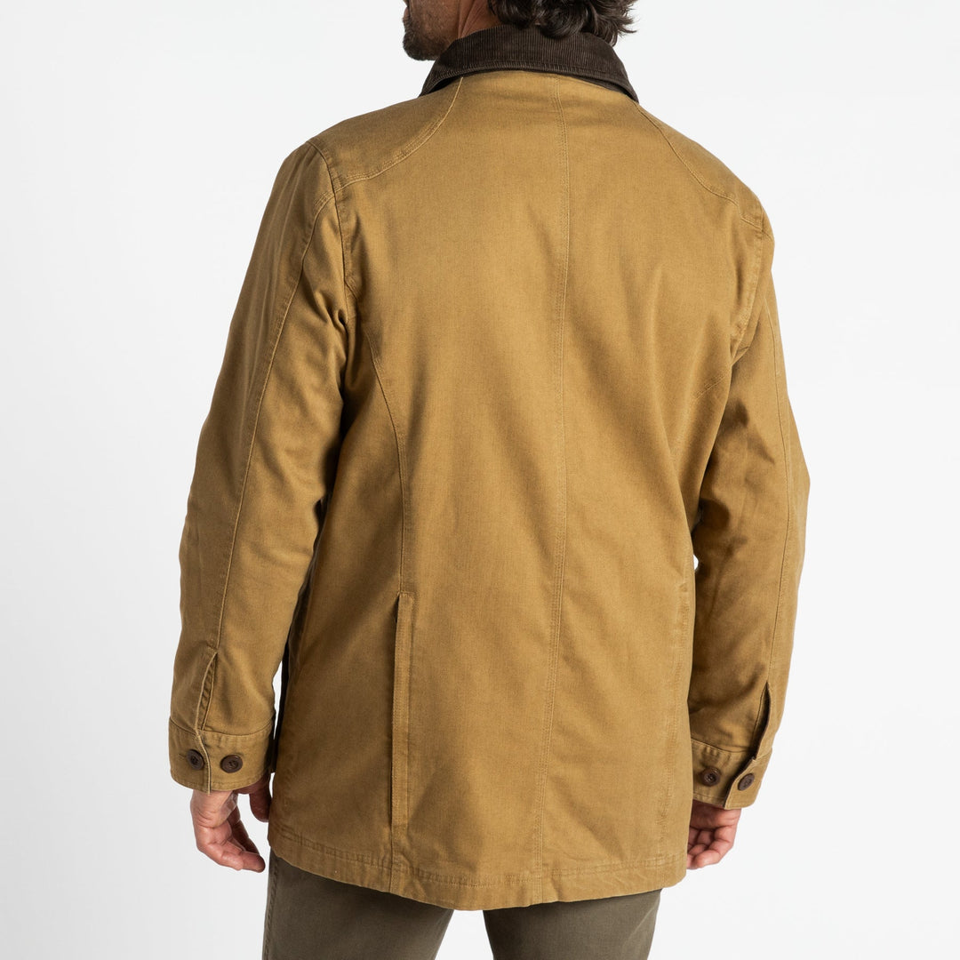 Duck Head Field Canvas Barn Coat: Dull Gold