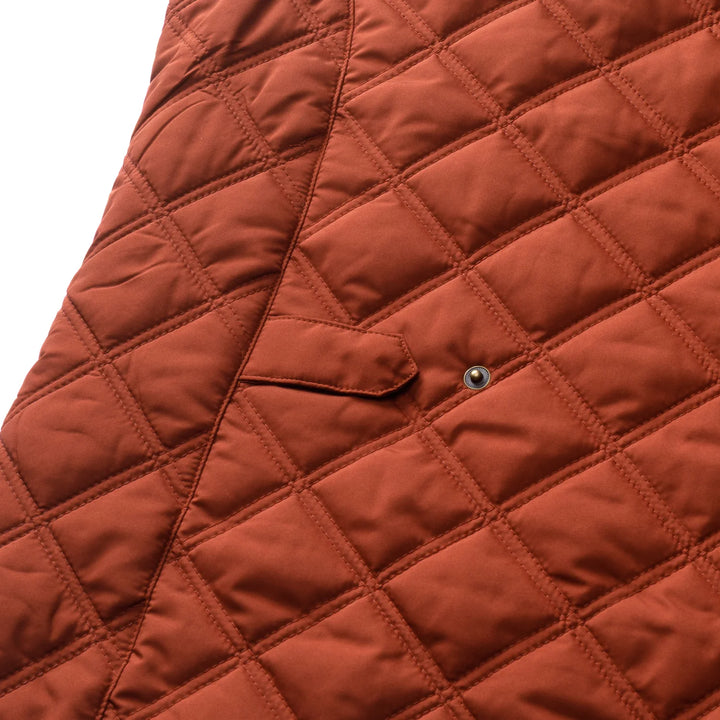 Duck Head Fremont Performance Quilted Vest: Brandy Brown