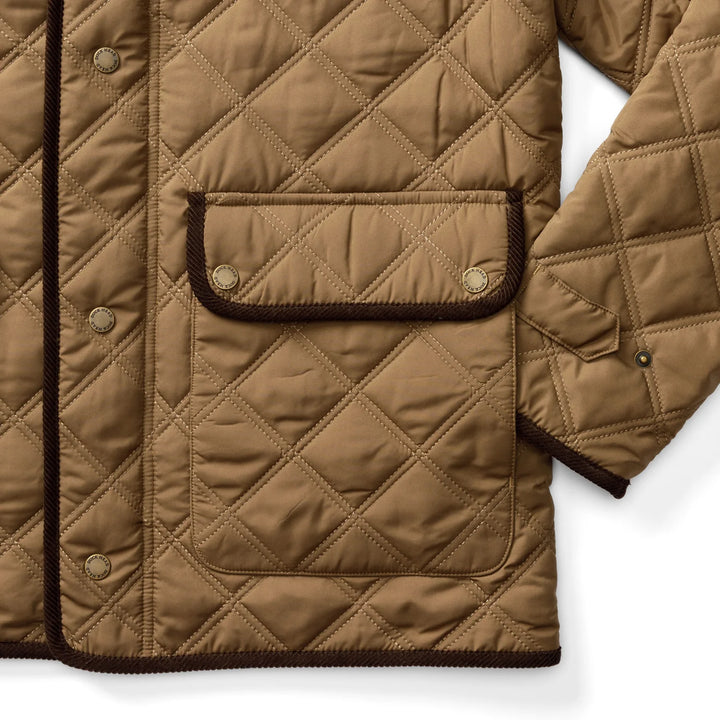 Duck Head Fremont Lodge Performance Quilted Jacket: Dark Taupe