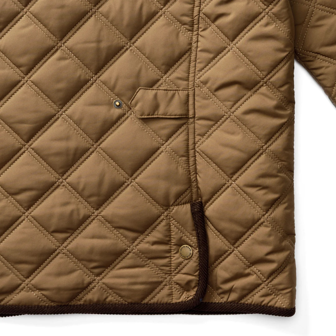 Duck Head Fremont Lodge Performance Quilted Jacket: Dark Taupe