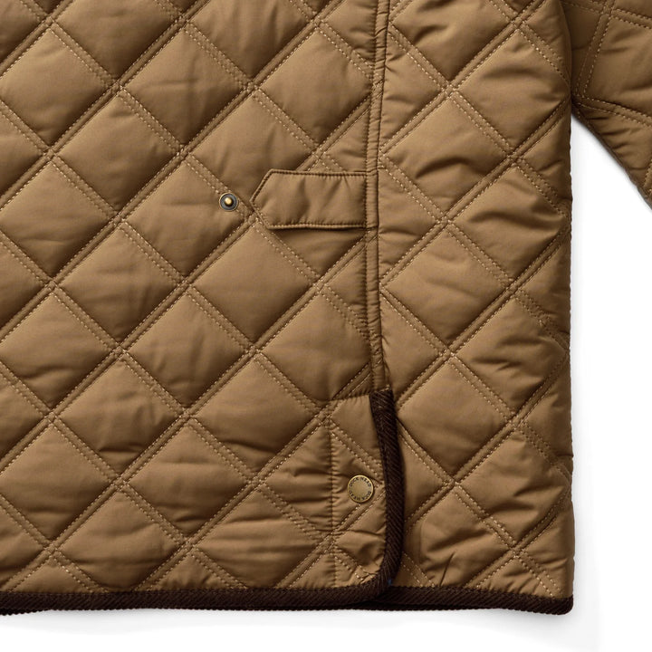Duck Head Fremont Lodge Performance Quilted Jacket: Dark Taupe