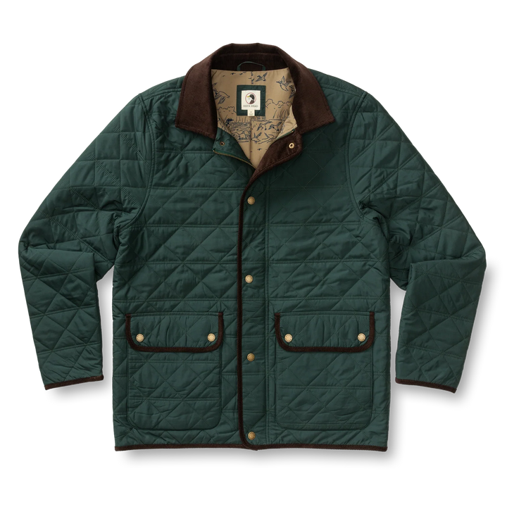 Duck Head Fremont Lodge Performance Quilted Jacket: Spruce Green