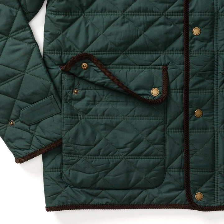 Duck Head Fremont Lodge Performance Quilted Jacket: Spruce Green