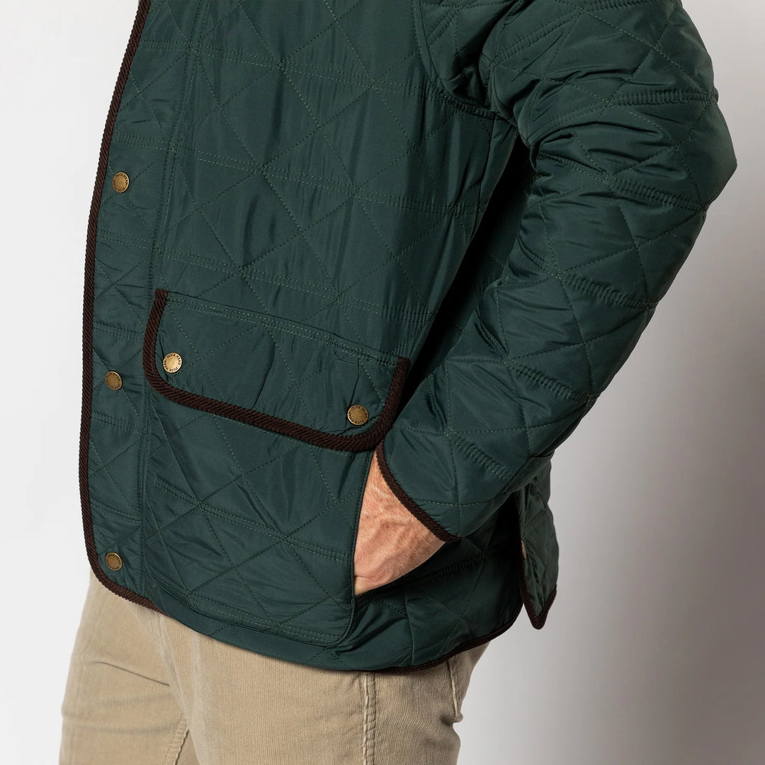 Duck Head Fremont Lodge Performance Quilted Jacket: Spruce Green
