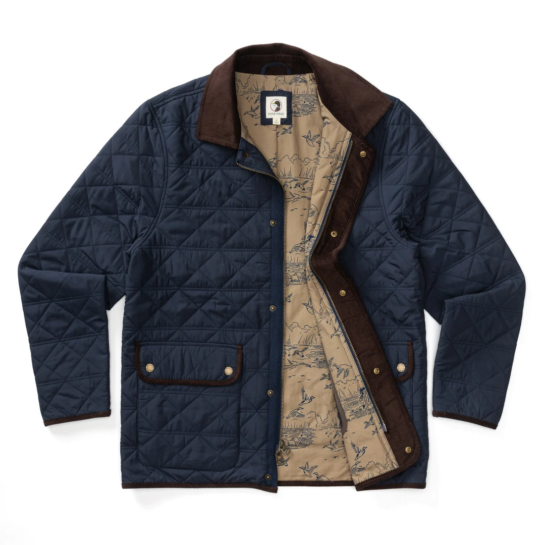 Duck Head Fremont Lodge Performance Quilted Jacket: Navy