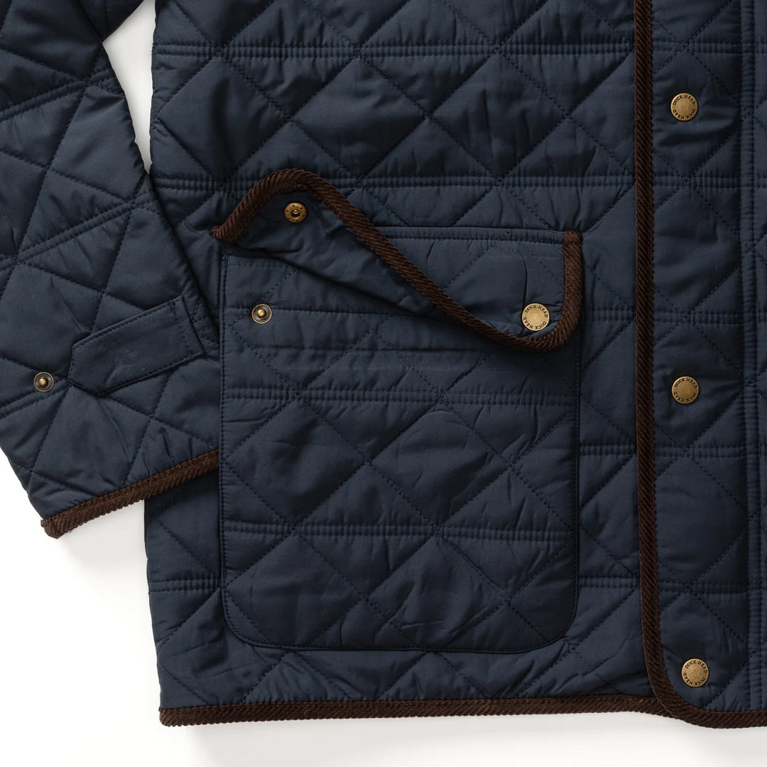 Duck Head Fremont Lodge Performance Quilted Jacket: Navy
