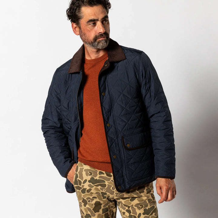 Duck Head Fremont Lodge Performance Quilted Jacket: Navy
