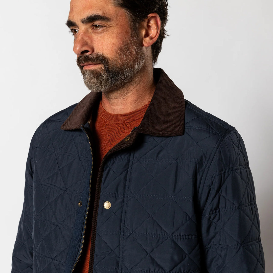 Duck Head Fremont Lodge Performance Quilted Jacket: Navy