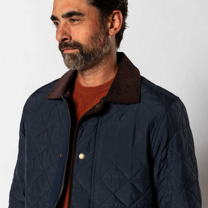Duck Head Fremont Lodge Performance Quilted Jacket: Navy
