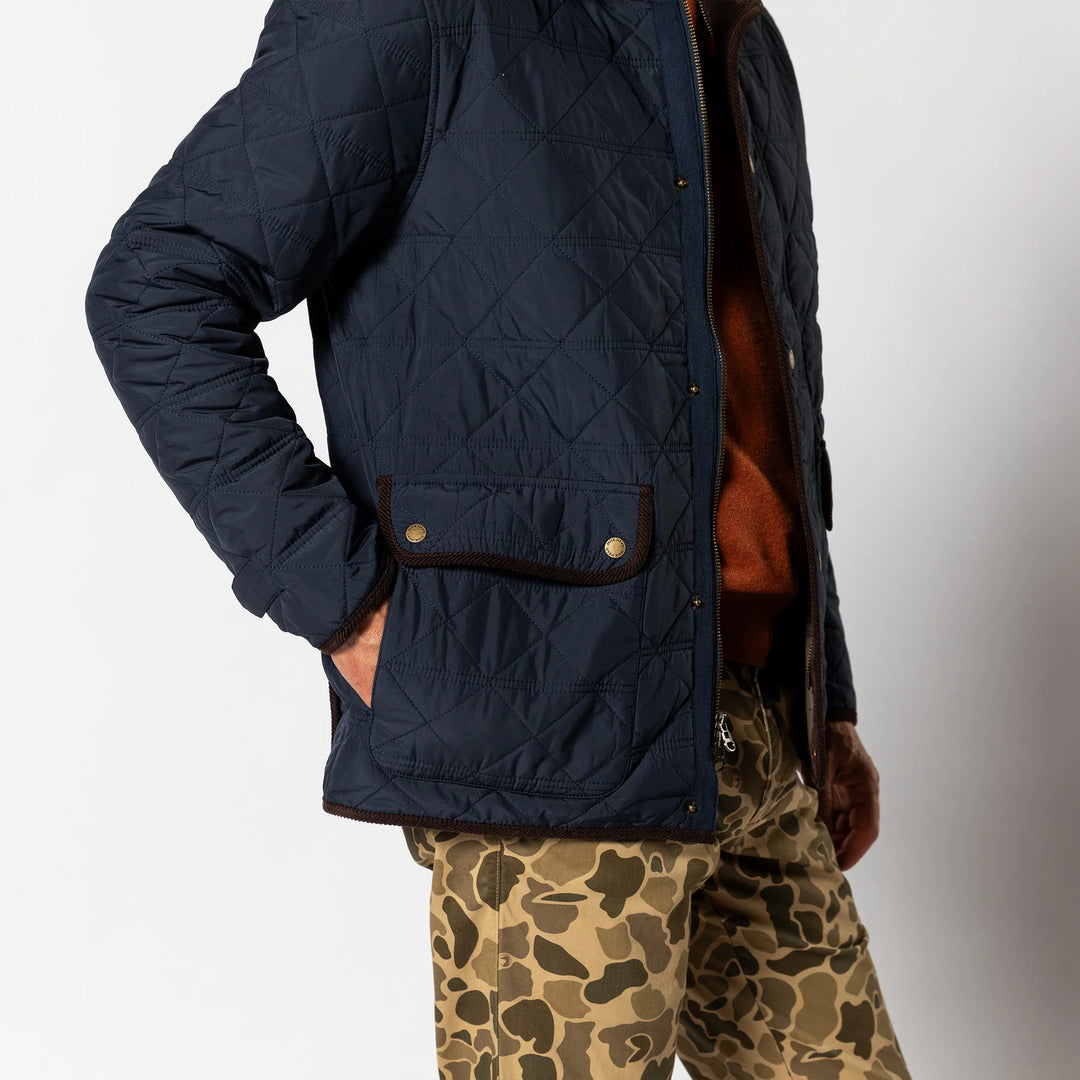 Duck Head Fremont Lodge Performance Quilted Jacket: Navy