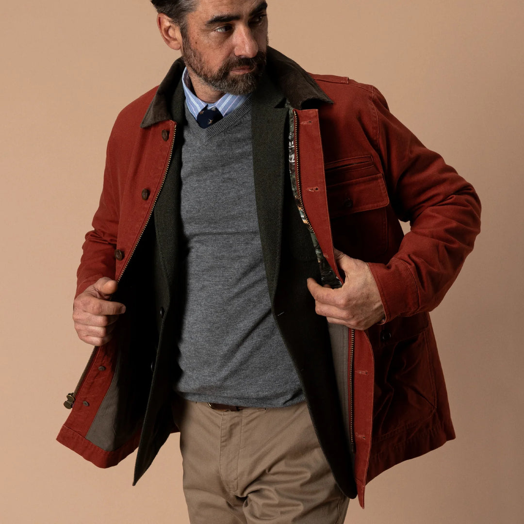 Duck Head Duck Canvas Barn Coat: Brandy Brown