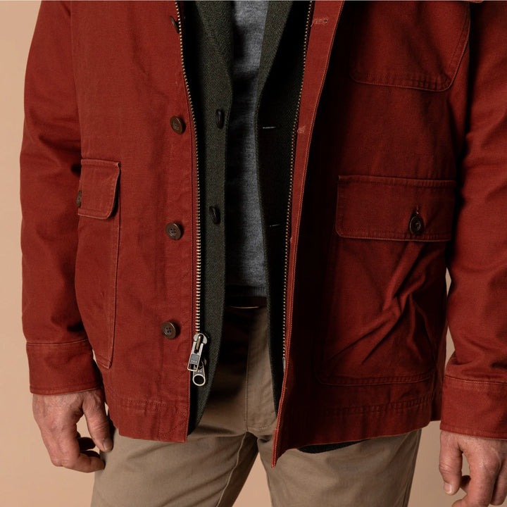 Duck Head Duck Canvas Barn Coat: Brandy Brown