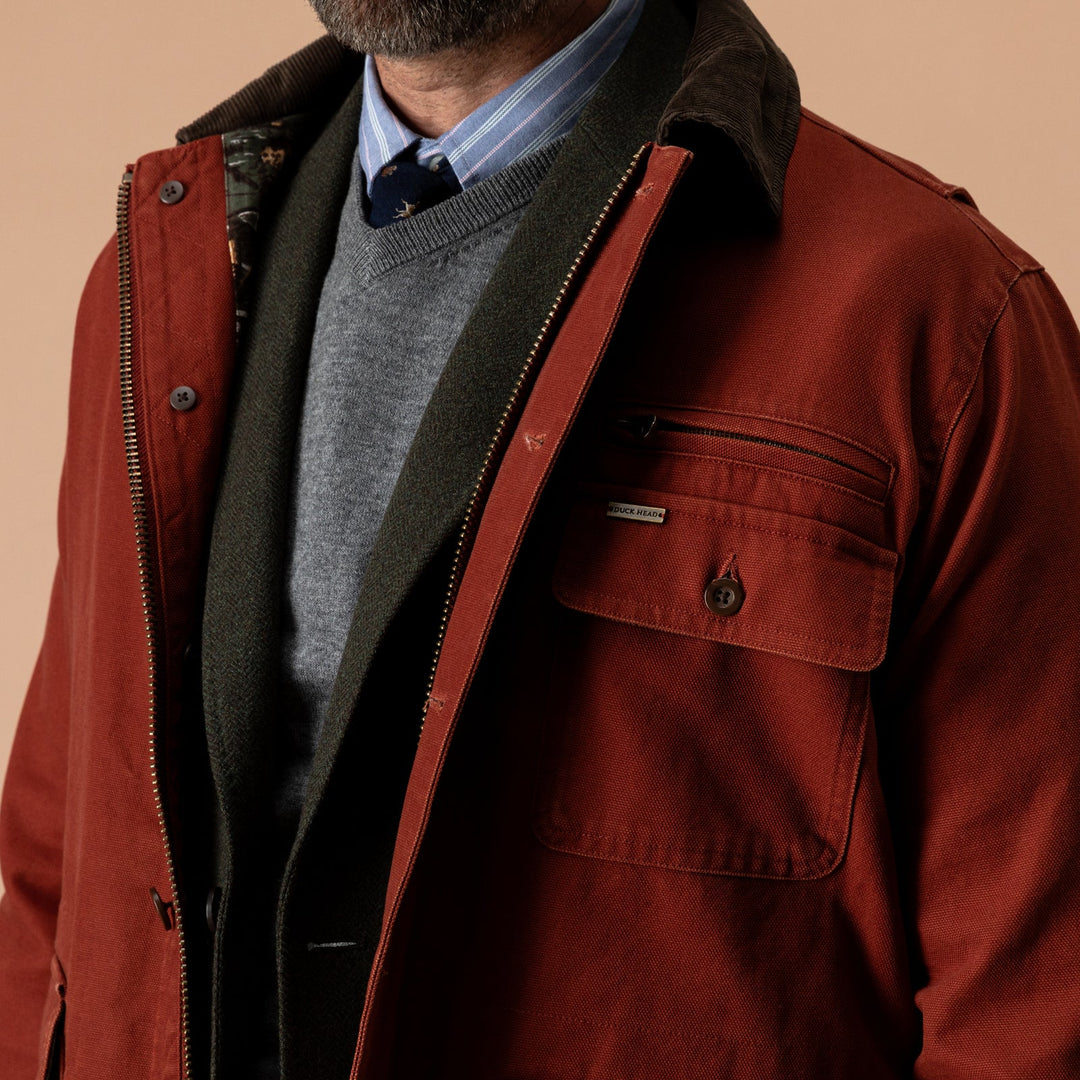 Duck Head Duck Canvas Barn Coat: Brandy Brown
