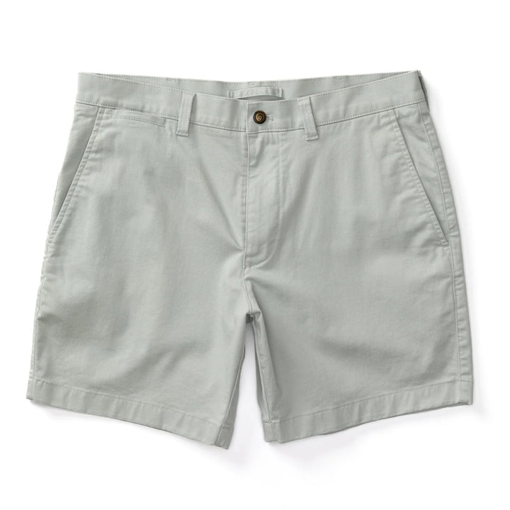 Duckhead 7" Gold School Chino Short: Sandstone Grey