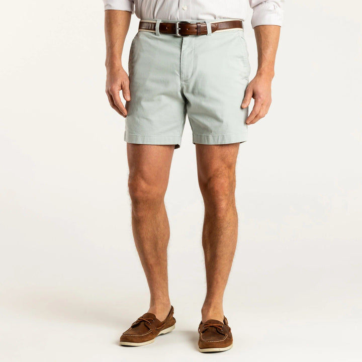 Duckhead 7" Gold School Chino Short: Sandstone Grey