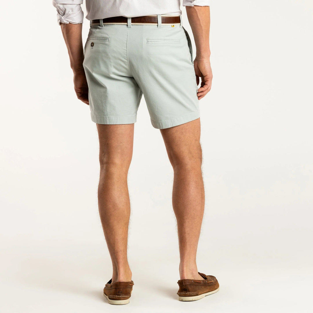 Duckhead 7" Gold School Chino Short: Sandstone Grey