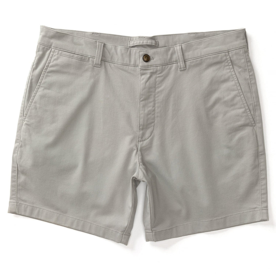 Duckhead 7" Gold School Chino Short: Limestone Grey