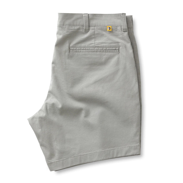 Duckhead 7" Gold School Chino Short: Limestone Grey