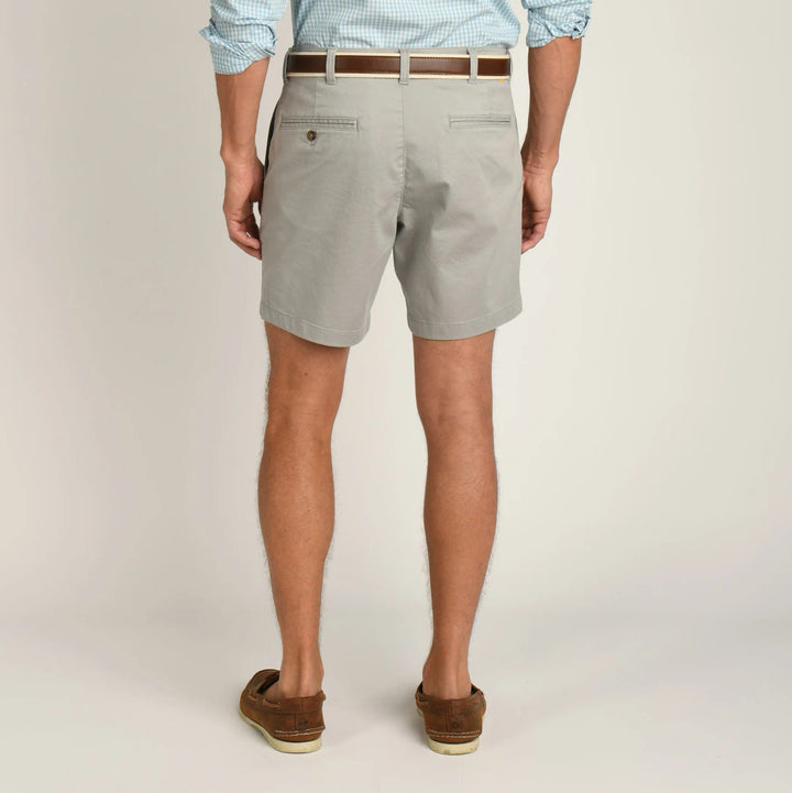 Duckhead 7" Gold School Chino Short: Limestone Grey