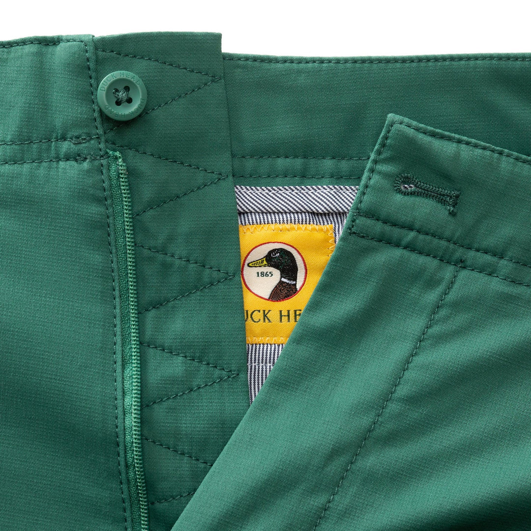 Duck Head 8" Harbor Performance Short: Spruce Green