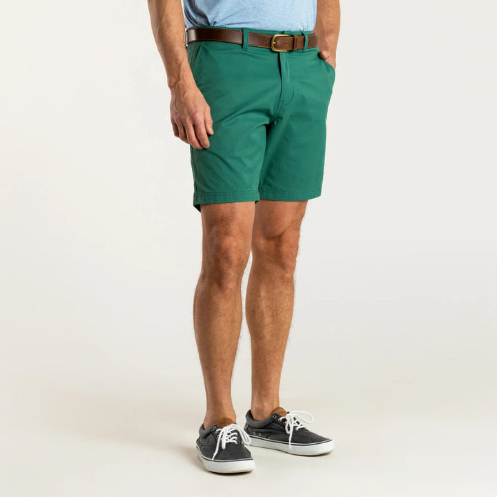 Duck Head 8" Harbor Performance Short: Spruce Green