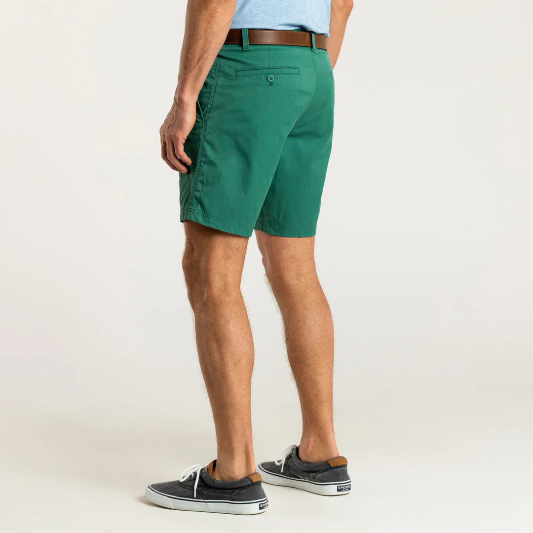 Duck Head 8" Harbor Performance Short: Spruce Green