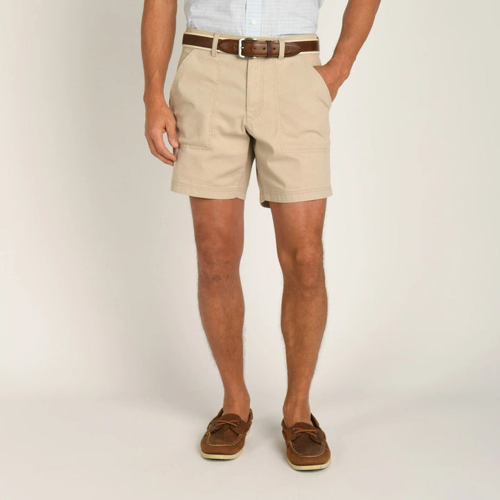 Duckhead 7" Field Canvas Camp Short: Stone