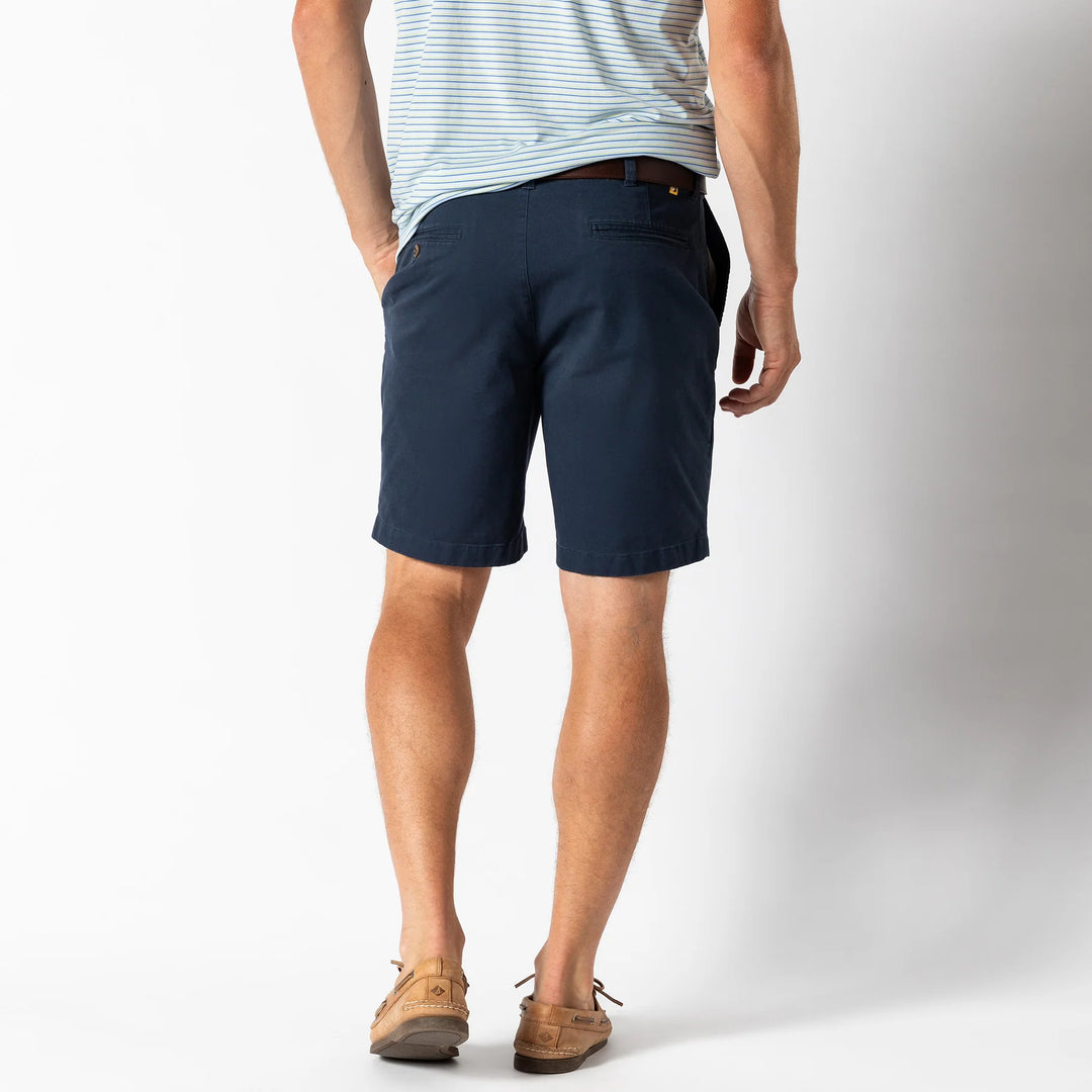 Duckhead 9" Gold School Chino Short: Navy