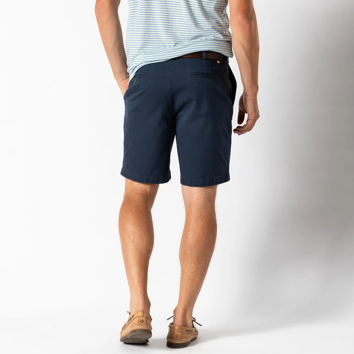 Duckhead 9" Gold School Chino Short: Navy