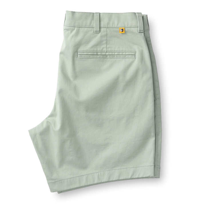 Duckhead 7" Gold School Chino Short: Shadow Green