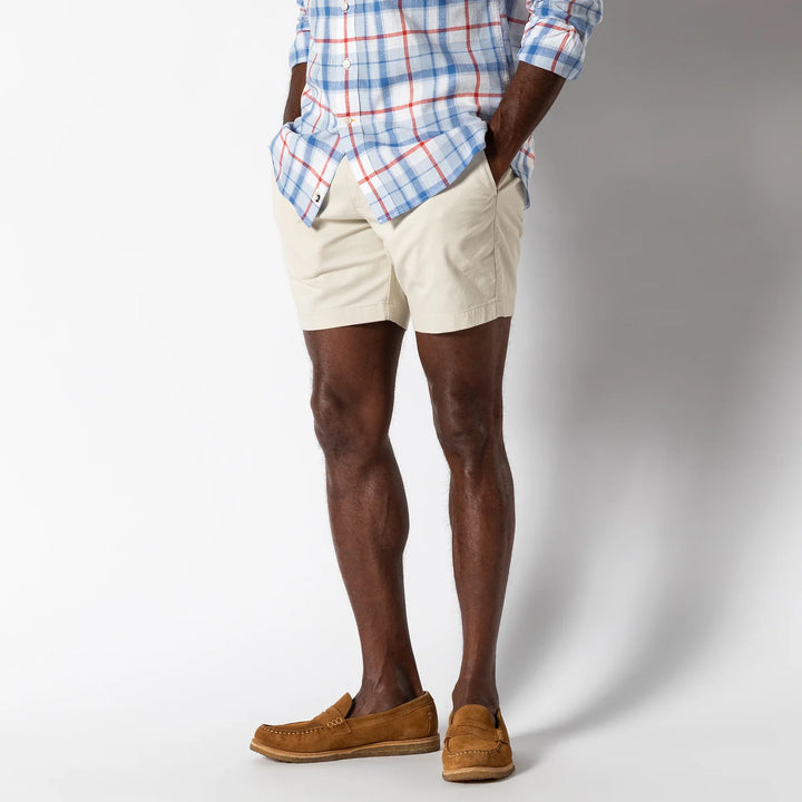 Duckhead 7" Gold School Chino Short: Stone