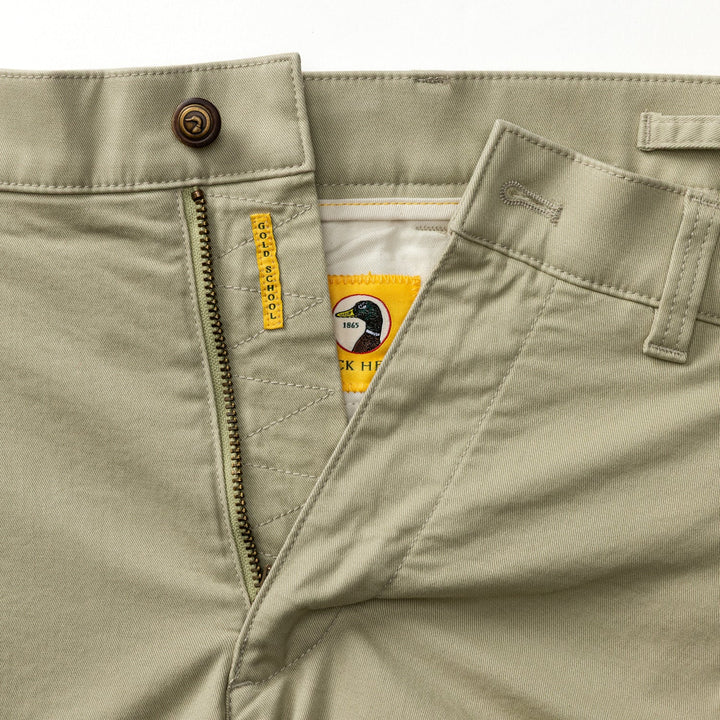 Duckhead 7" Gold School Chino Short: Sandstone
