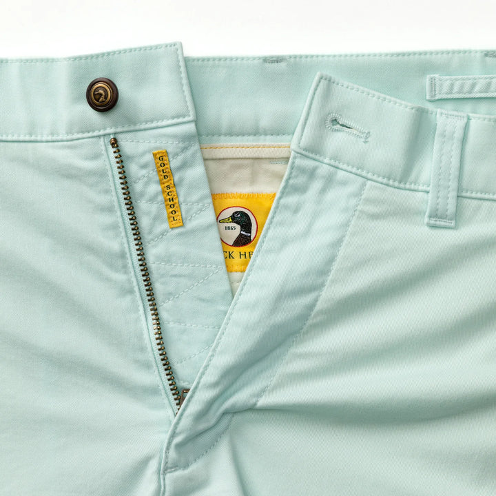 Duckhead 7" Gold School Chino Short: Ice Blue