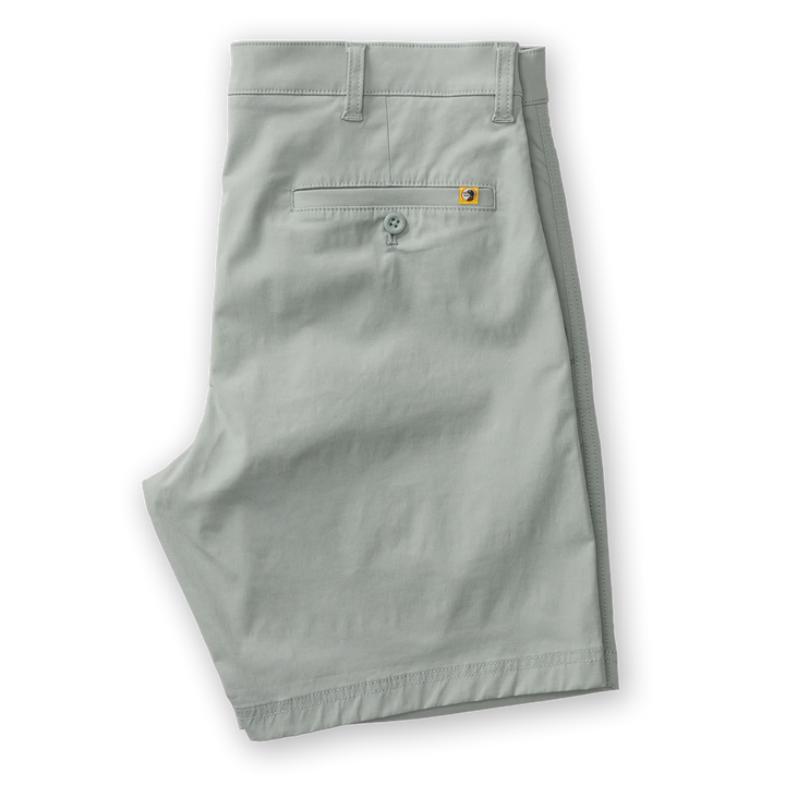 Duck Head 8" Harbor Performance Short: Quarry Grey