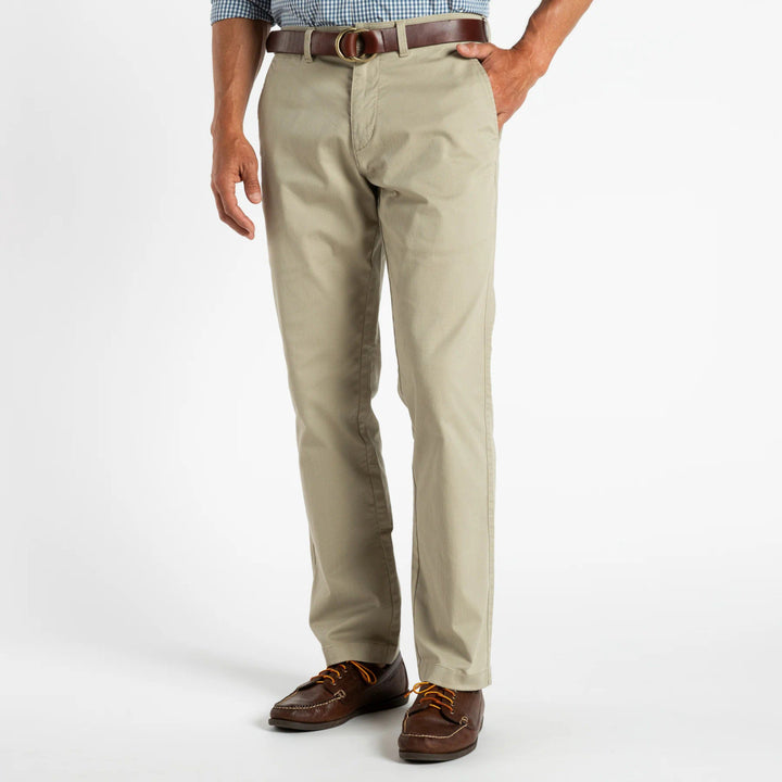 Duck Head Classic Fit Gold School Chino: Khaki Gold Patch