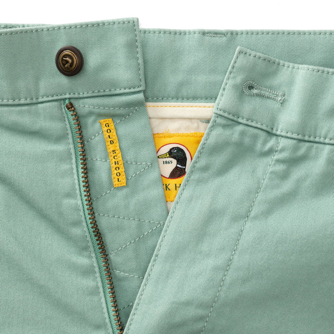 Duck Head Classic Fit Gold School Chino: Seaboard Green