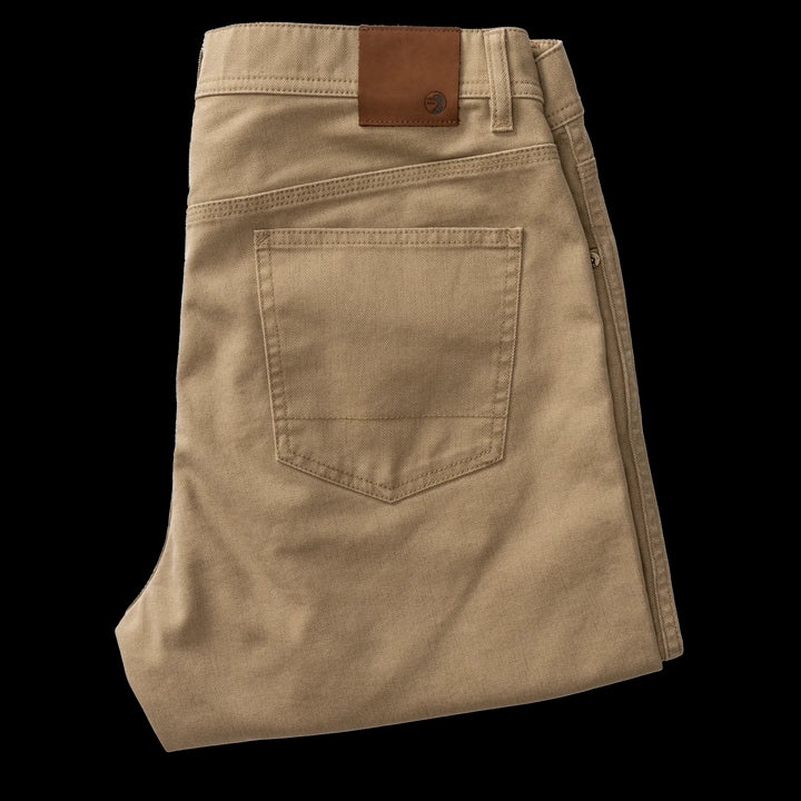 Duck Head Field Canvas Five-Pocket: Khaki