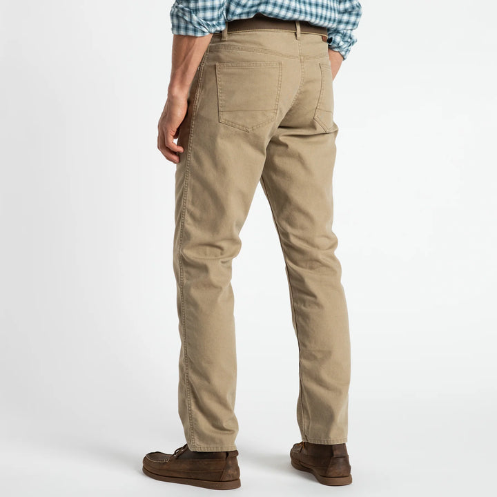 Duck Head Field Canvas Five-Pocket: Khaki