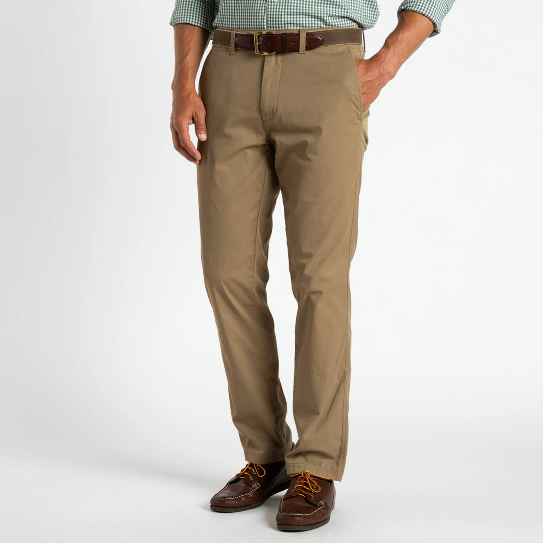 Duck Head Harbor Performance Chino: Dark Khaki (Front)