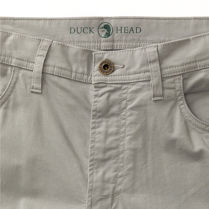 Duck Head Shoreline Five-Pocket: Limestone Grey