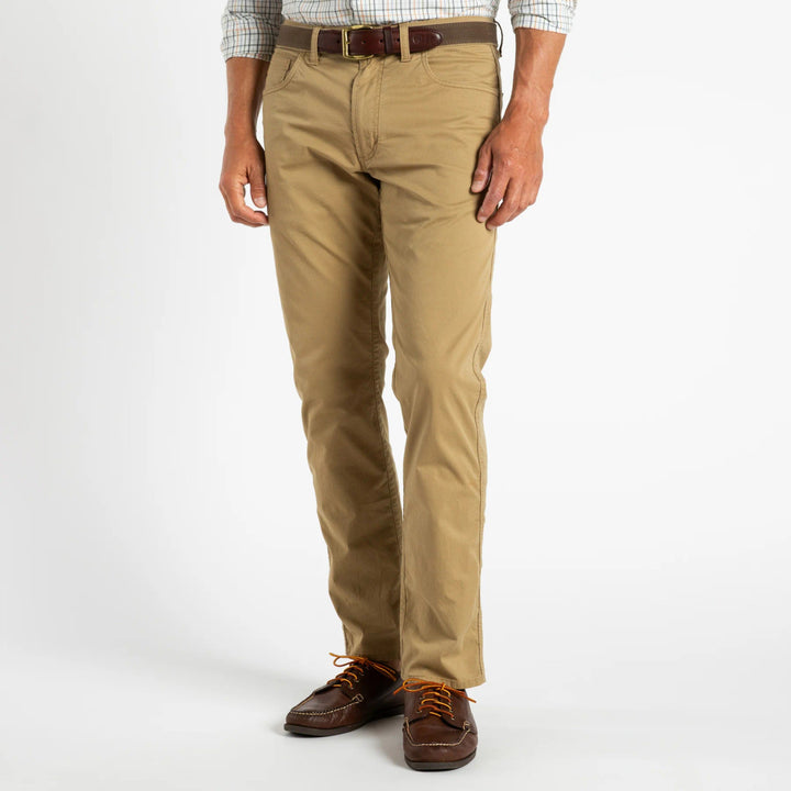 Duck Head Shoreline Five-Pocket: Dark Khaki