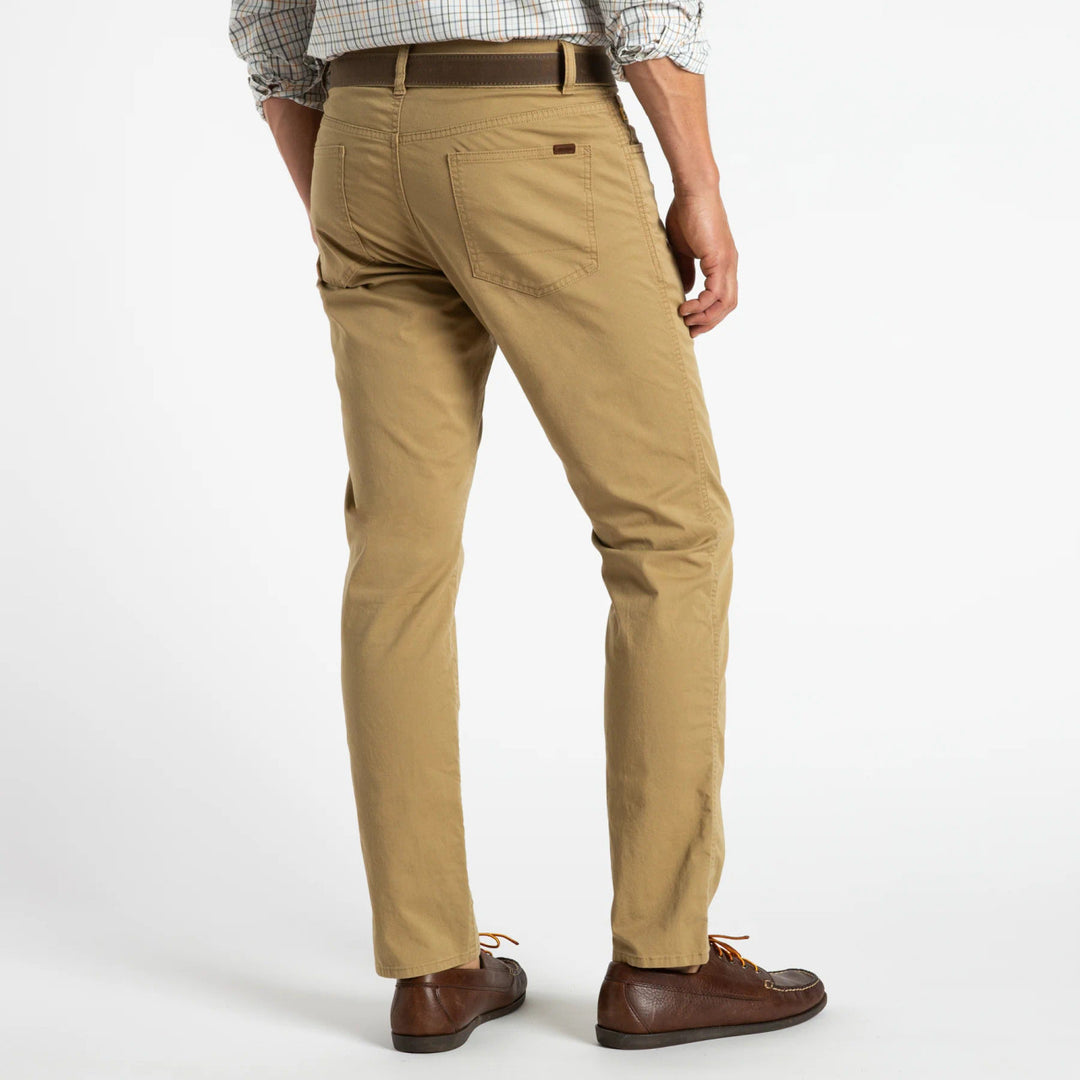 Duck Head Shoreline Five-Pocket: Dark Khaki